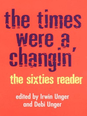 cover image of The Times Were a Changin'